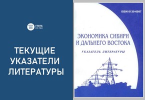Вышел в свет новый выпуск текущего указателя литературы «Экономика Сибири и Дальнего Востока»